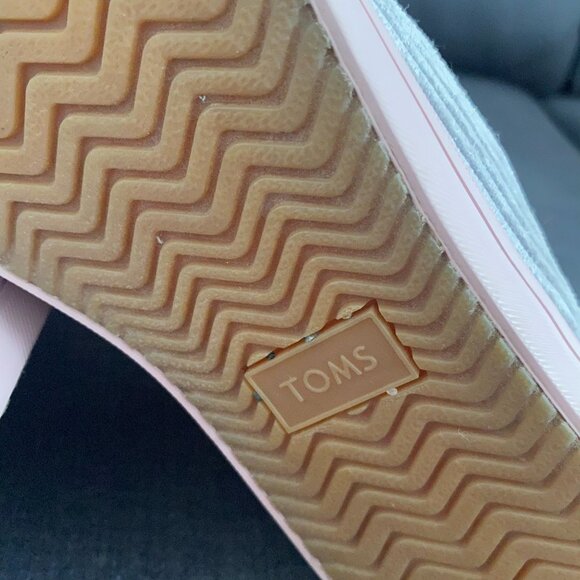 TOM'S Women’s High Sneakers Corduroy Gray Colour Size 9 Excellent Condition - Picture 6 of 6